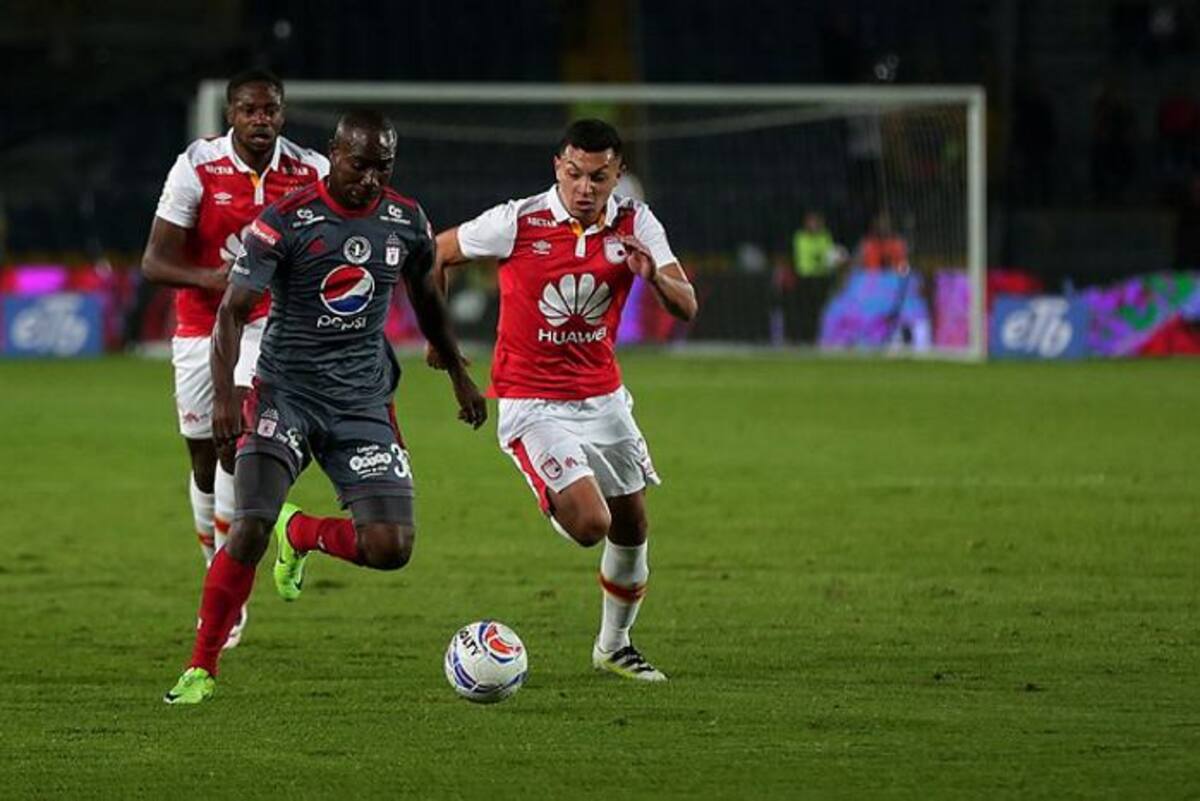 América de Cali venció este viernes 0-1 al Independiente Santa Fe. Colprensa.