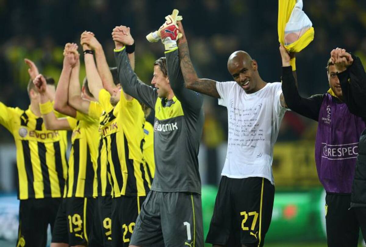 Borussia Dortmund, que había igualado 2-2 con el Shakhtar Donetsk a la ida en Ucrania, se impuso 3-0 en su estadio AFP PATRIK STOLLARZ