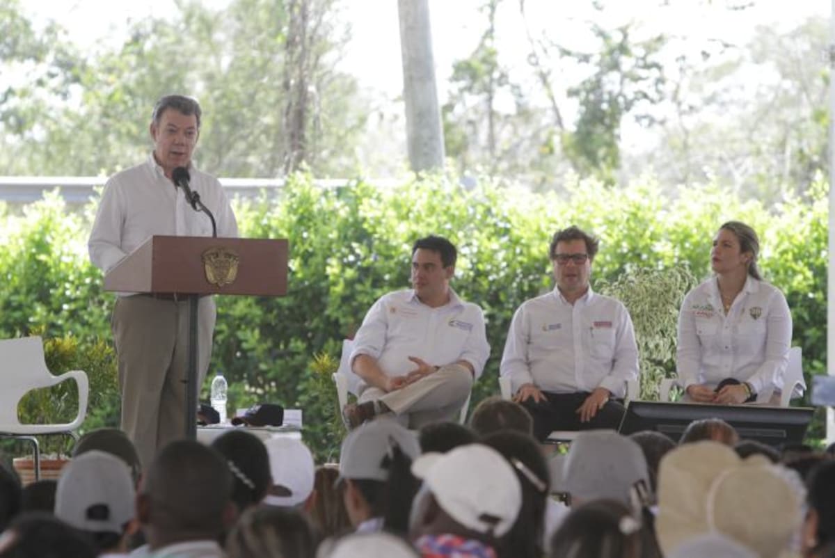 El presidente Juan Manuel Santos asistió al evento de inauguración. Julio Castaño-El Universal