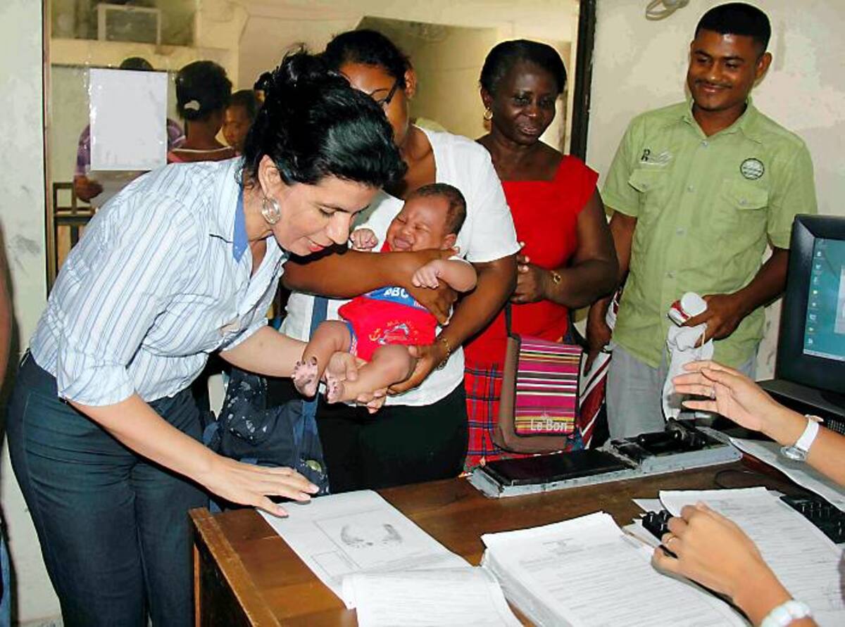 En Bolívar fueron registrados 390 niños durante la jornada nacional de registro civil. KAILLINE GIRALDO - EL UNIVERSAL -