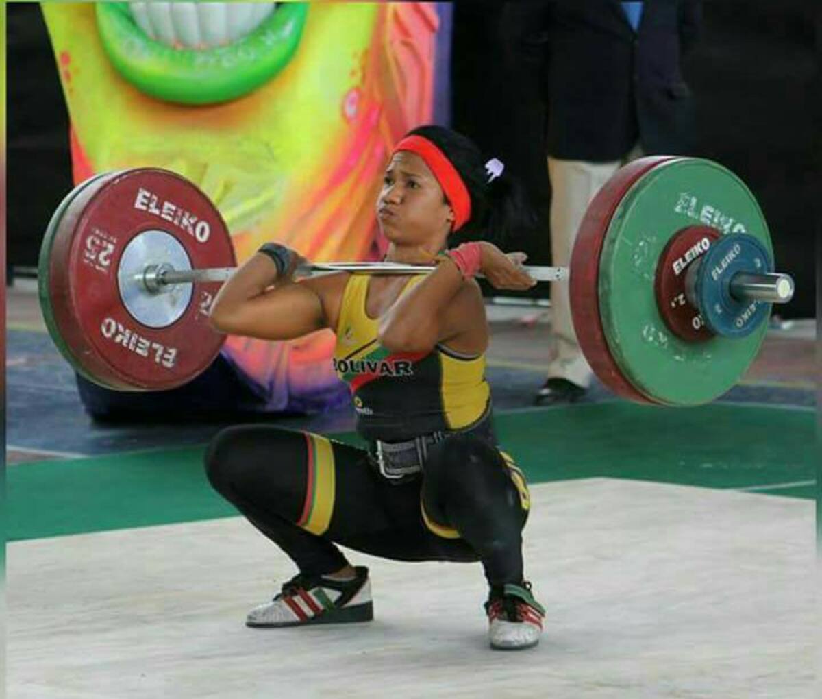 Rosalba Morales, destacada pesista de Bolívar.