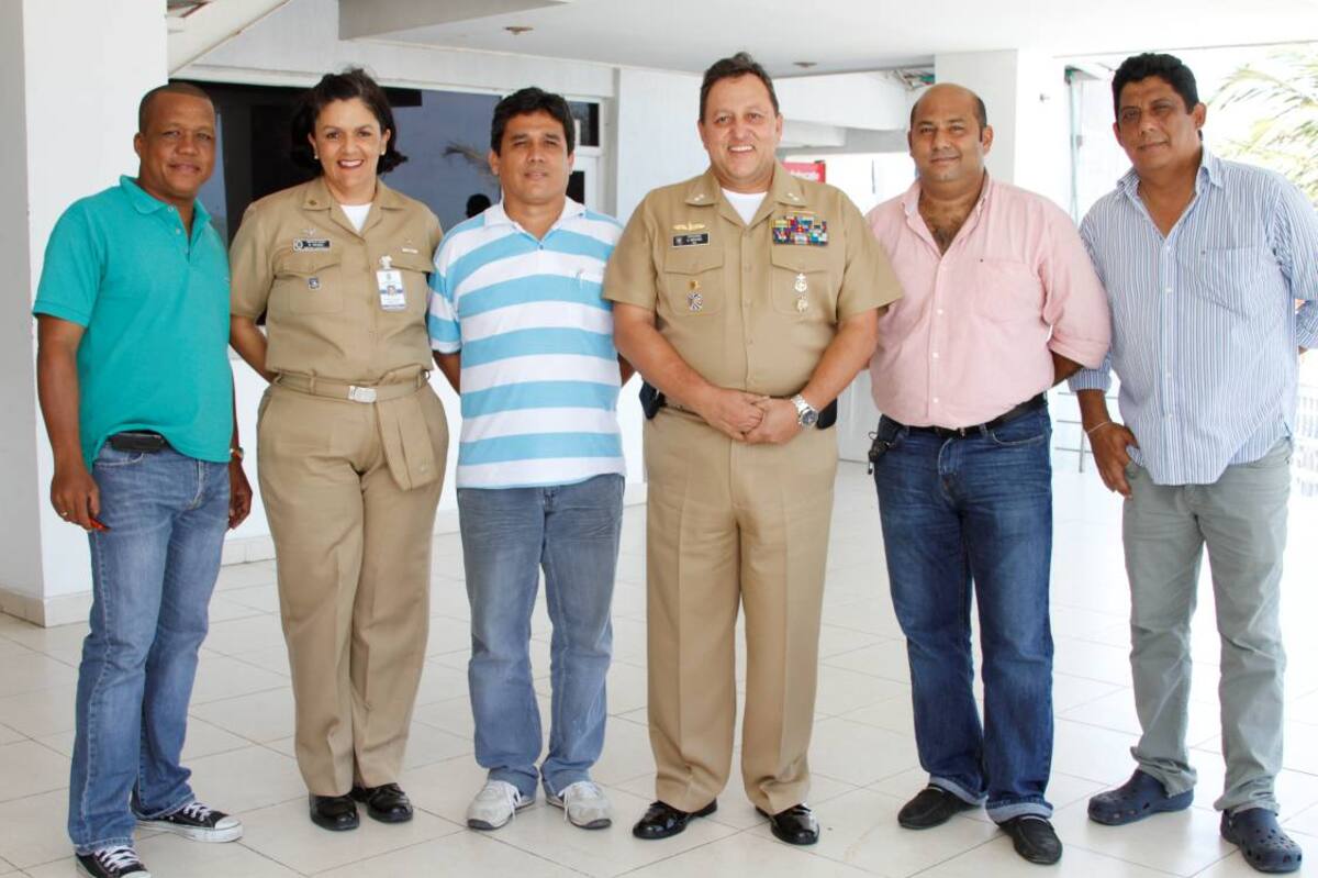 Rubén Darío Álvarez, Magdalena Méndez, Rubén Darío Rodríguez, César Narváez, Aníbal Therán y Juan Carlos Díaz. Maruja Parra /El Universal/