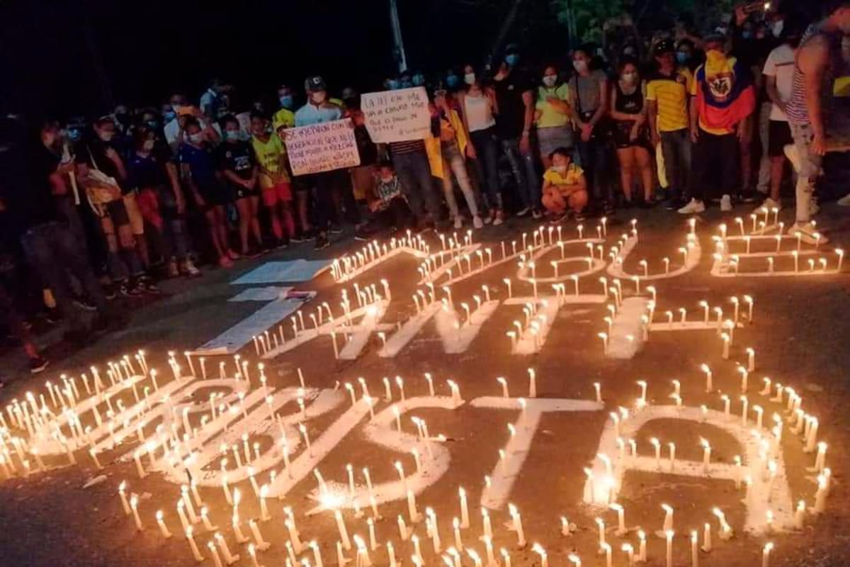 En Magangué, Bolívar, también se unieron a la velatón por los derechos
