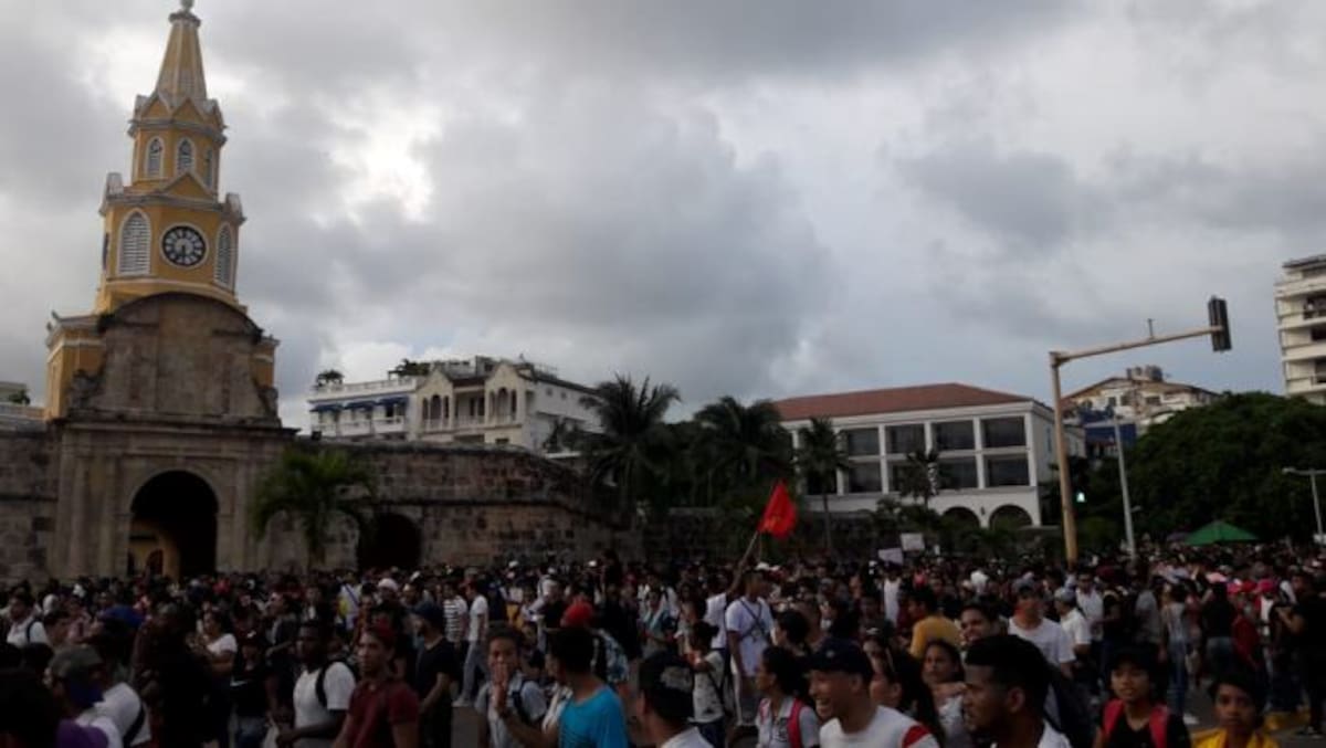 Así transcurrió la marcha de los estudiantes. Oscar Díaz