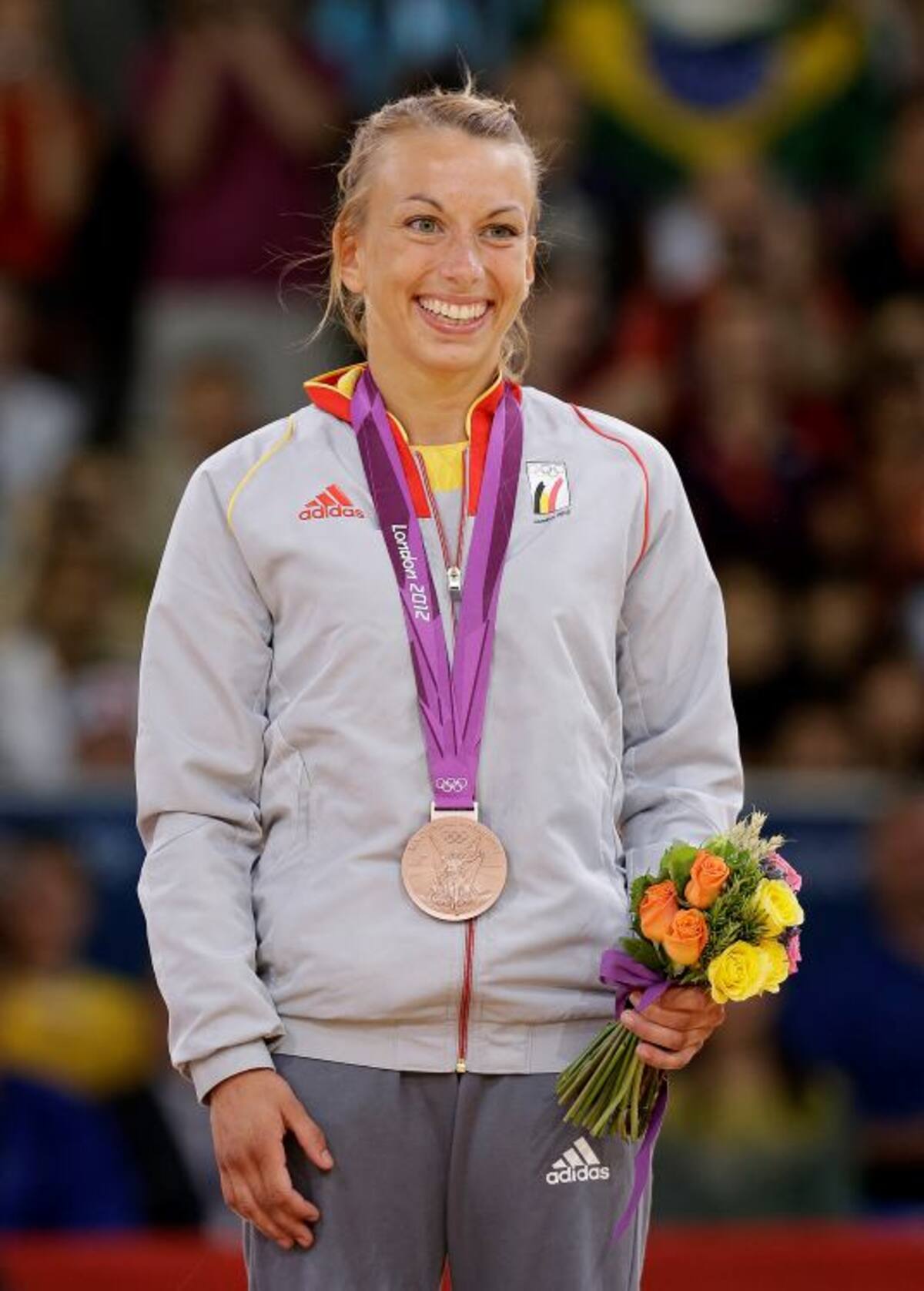 Charline Van Snick, bronce en los Juegos Olímpicos de Londres 2012. AP Paul Sancya