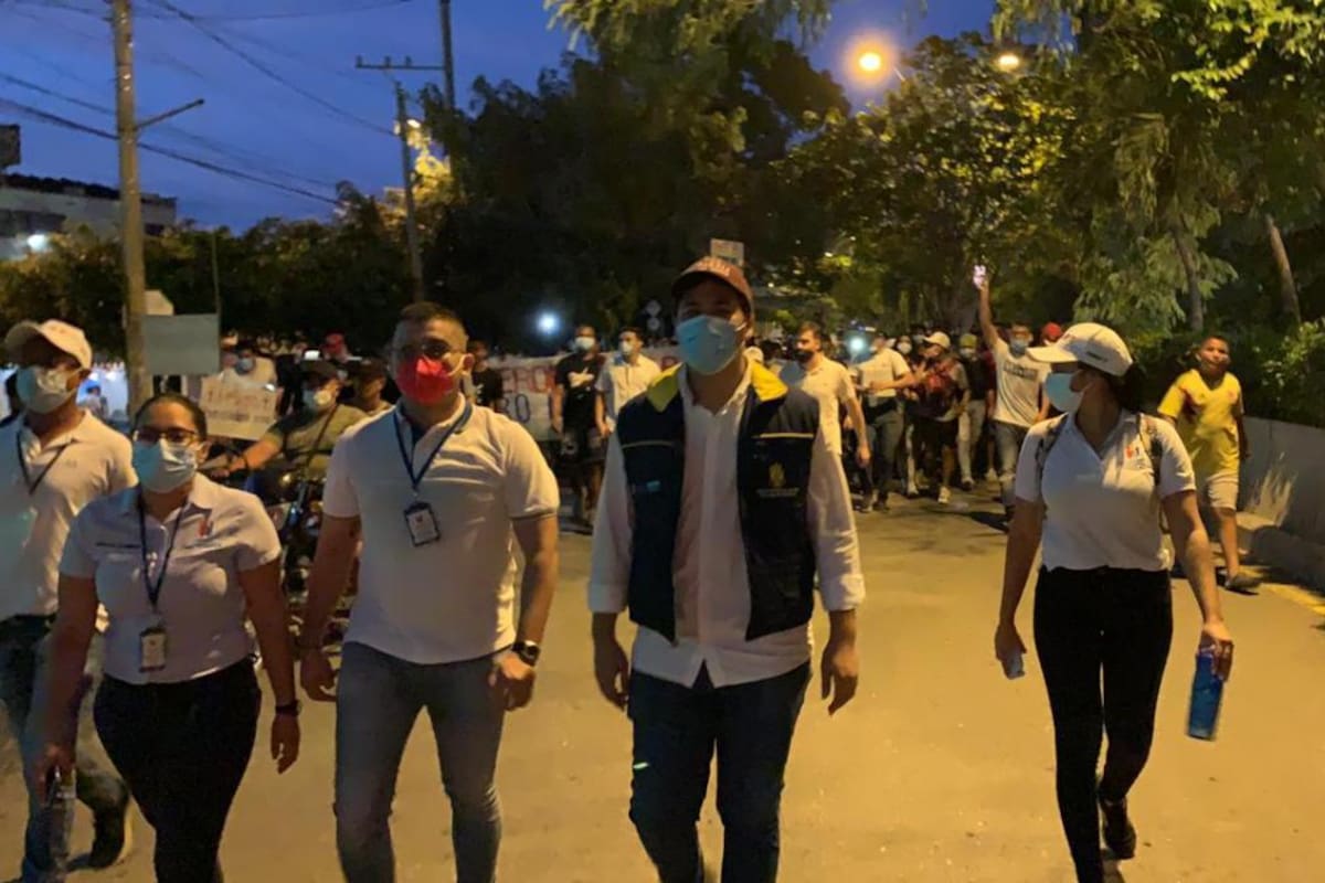 Una nueva jornada de marchas pacíficas y velatón en Montería