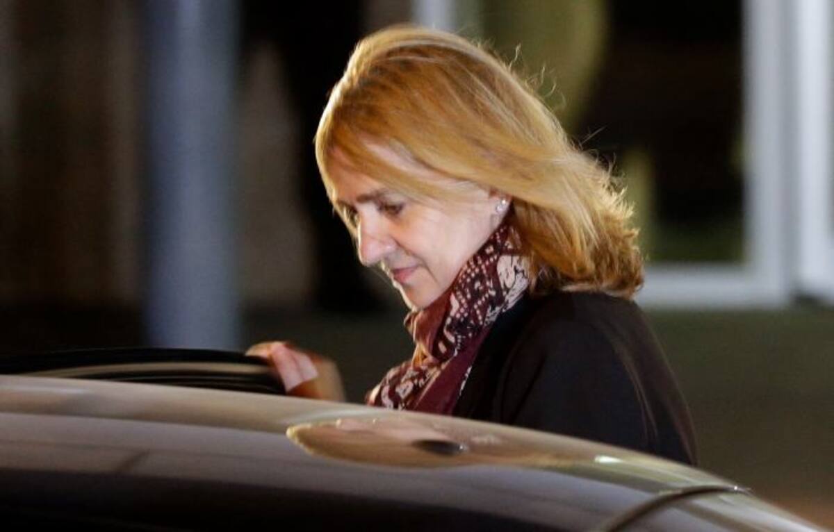 La infanta Cristina. AP Emilio Morenatti