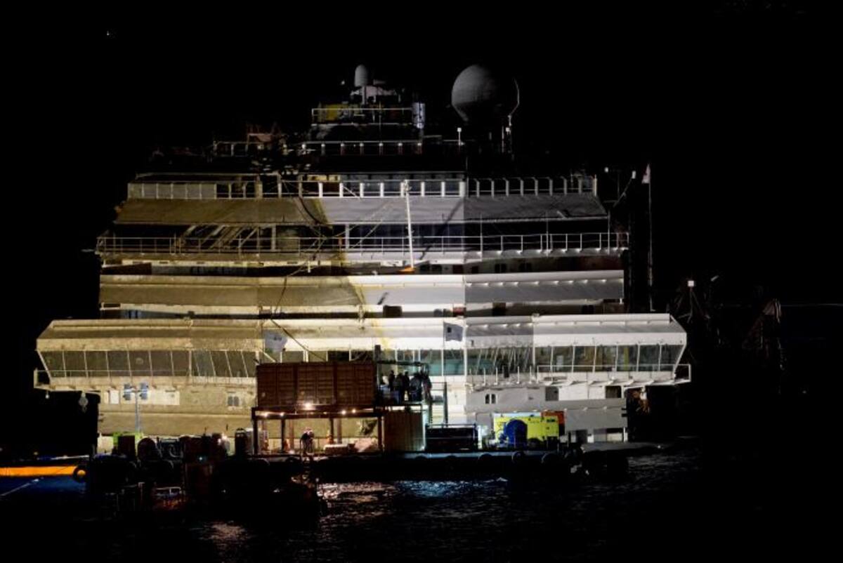 El crucero Costa Concordia naufragó en enero de 2012. AP Andrew Medichini