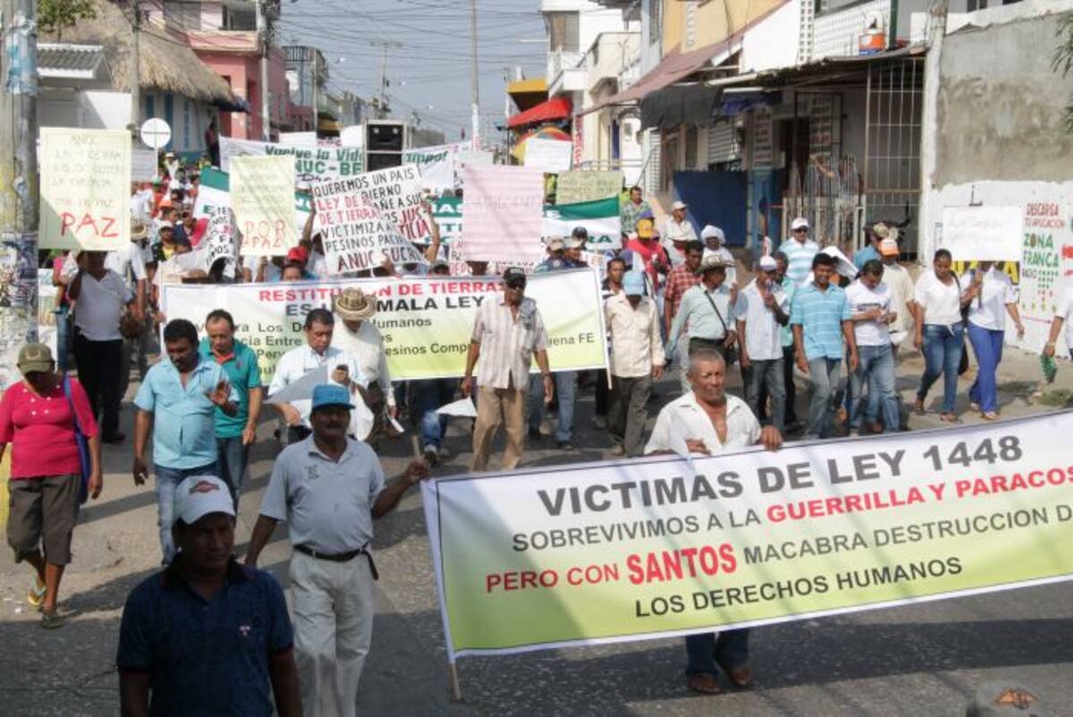 Los campesinos piden al Gobierno Nacional una reforma agraria integral. MANUEL SANTIAGO PÉREZ - EL UNIVERSAL