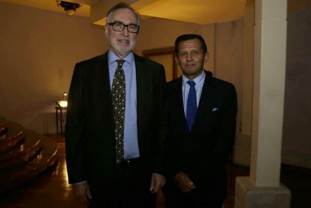 Paul Cahn y Mario Pacheco. ÁLVARO TAVERA - COLPRENSA