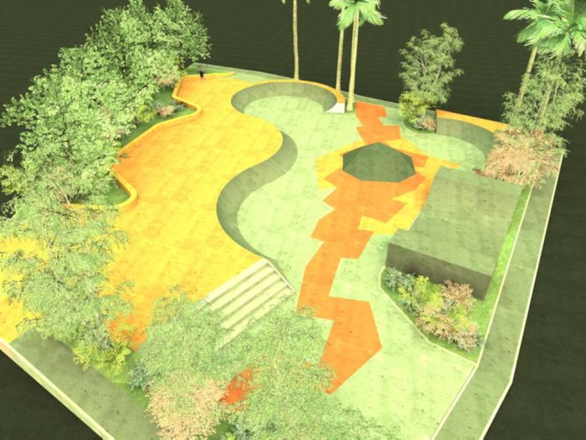 Se pretende hacer un lugar especialmente diseñado para amantes del patinaje por lo que incluirá rampas y otros elementos arquitectónicos con tal fin.