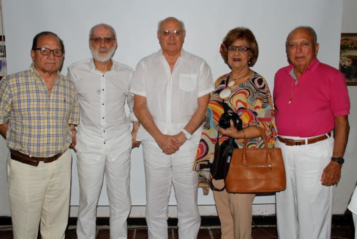 Alfredo Villalba, Alfredo Guerrero, Humberto Rodríguez, Magdalena Ferrer y Rafael Grau. MARUJA PARRA - EL UNIVERSAL