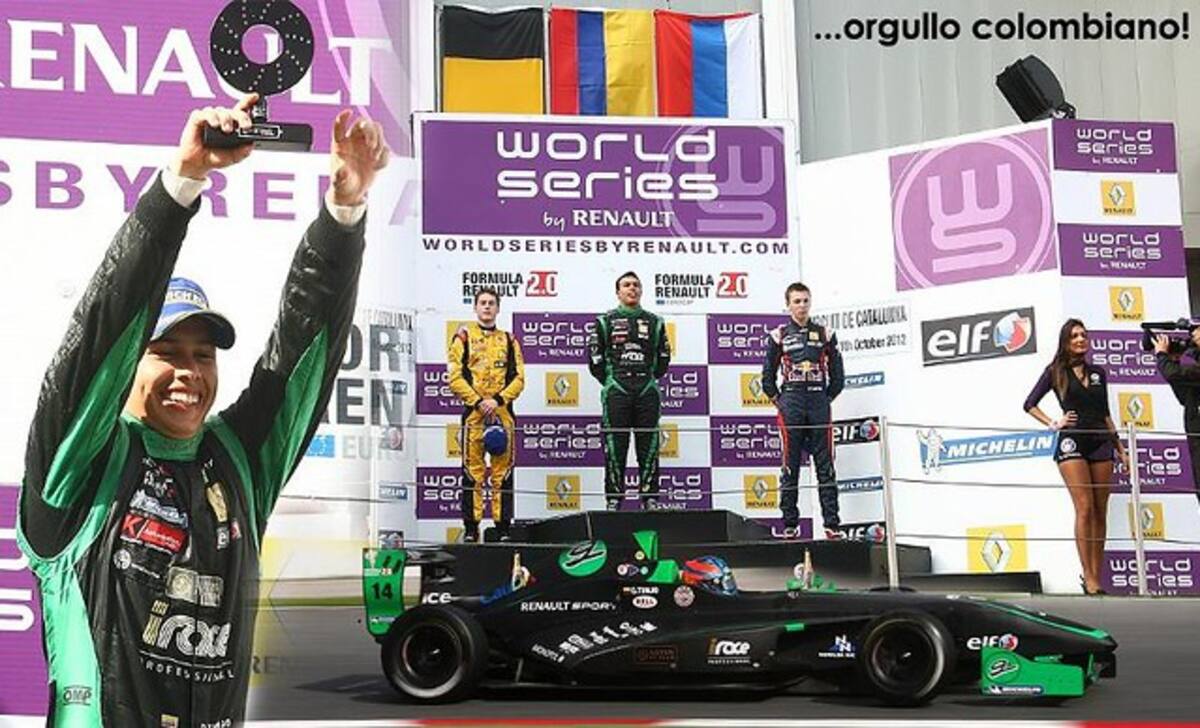 El piloto colombiano Óscar Andrés Tunjo, de Lotus F1 Junior Team consiguió la pole position y la victoria en la Formula Renault Eurocup. COLPRENSA