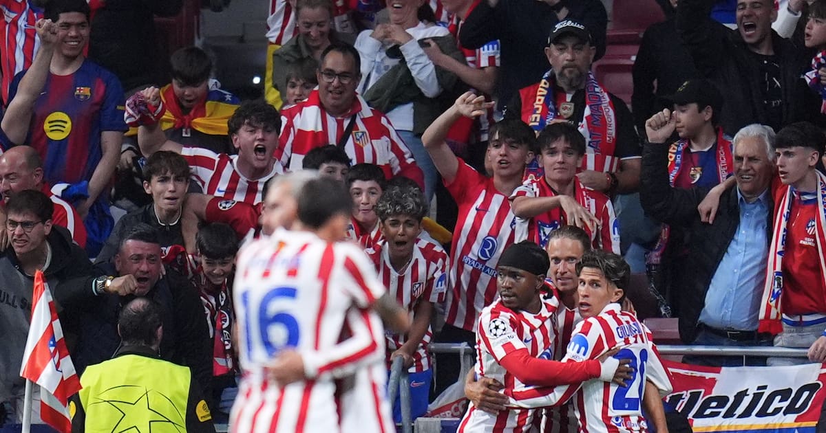 Atlético de Madrid survived Barcelona and reached the Champions League semifinals