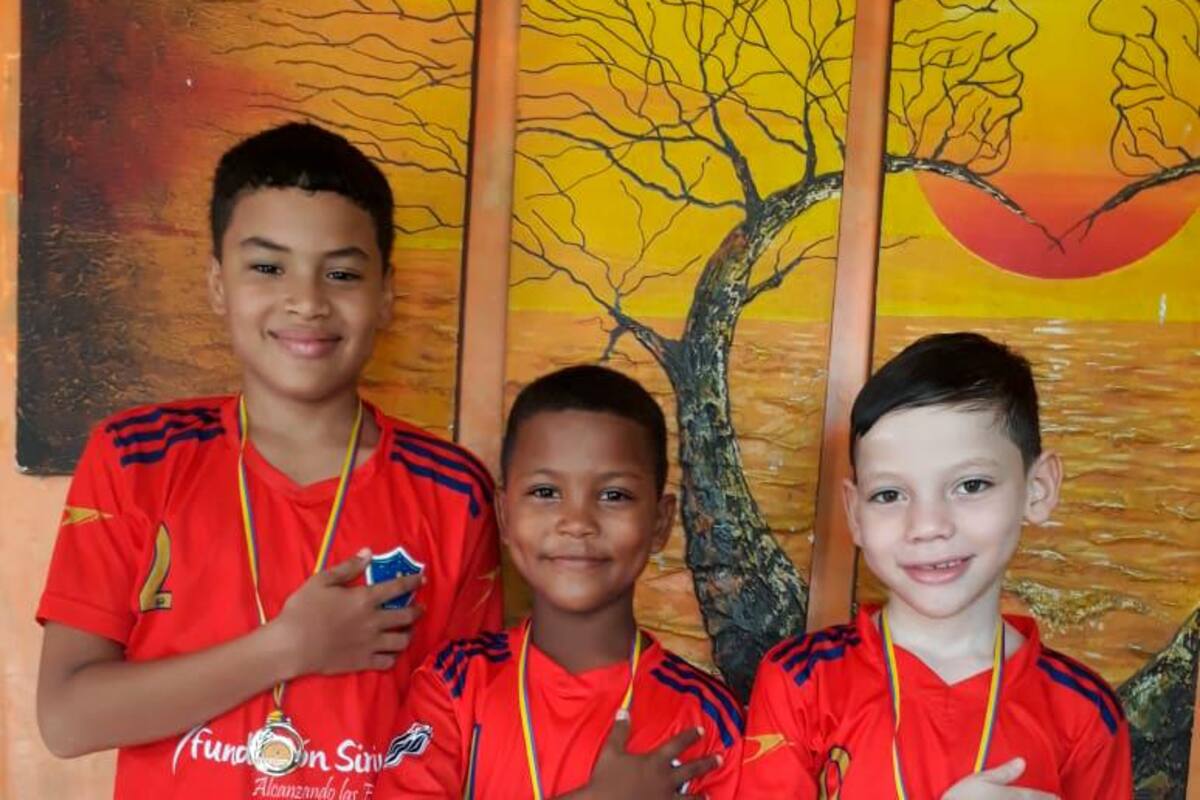Medallas para los futbolistas