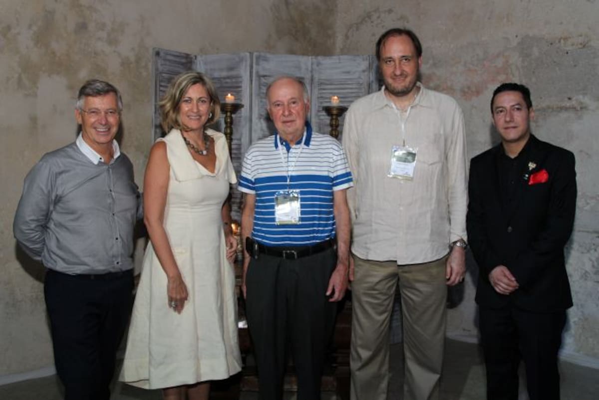 Richard Launay, Carmen Otero de Millán, Marco Pico, Daniel Freihart y Óscar Santos. MARUJA PARRA-EL UNIVERSAL
