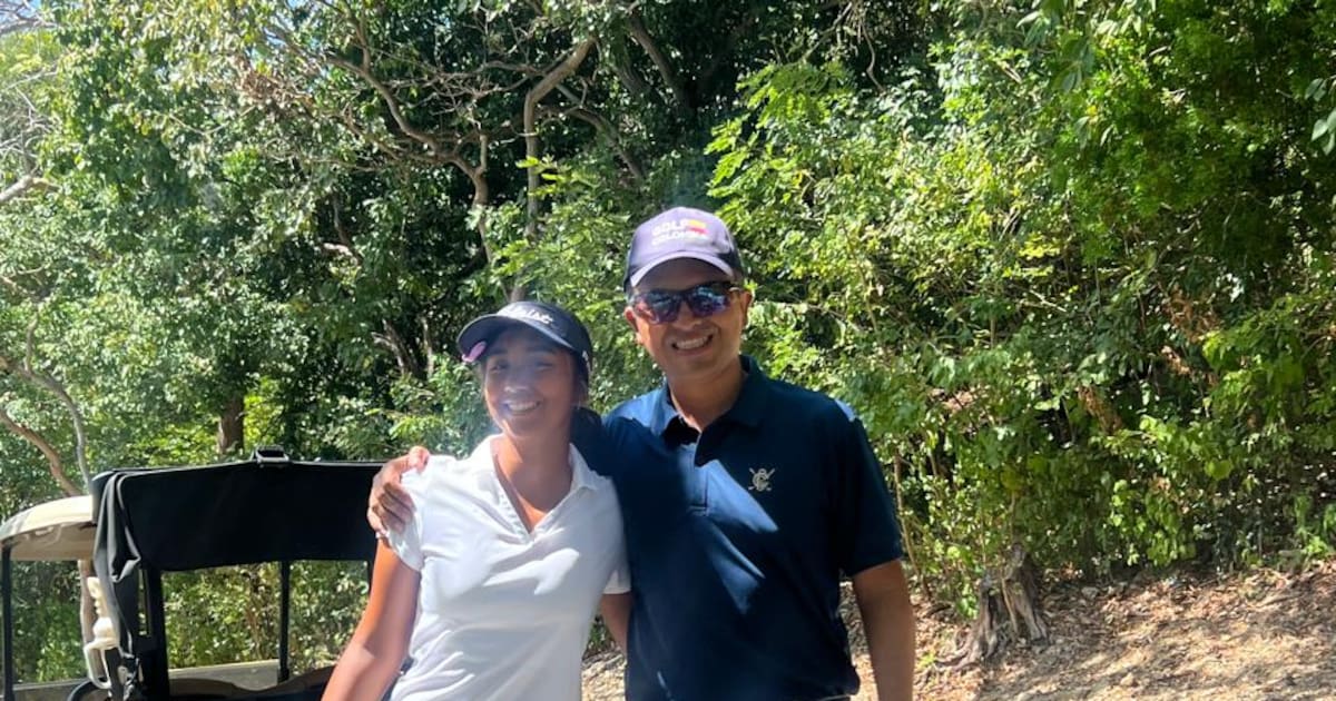 Orgullo de padre: Leonardo Contreras celebra el crecimiento de Valeria en el golf