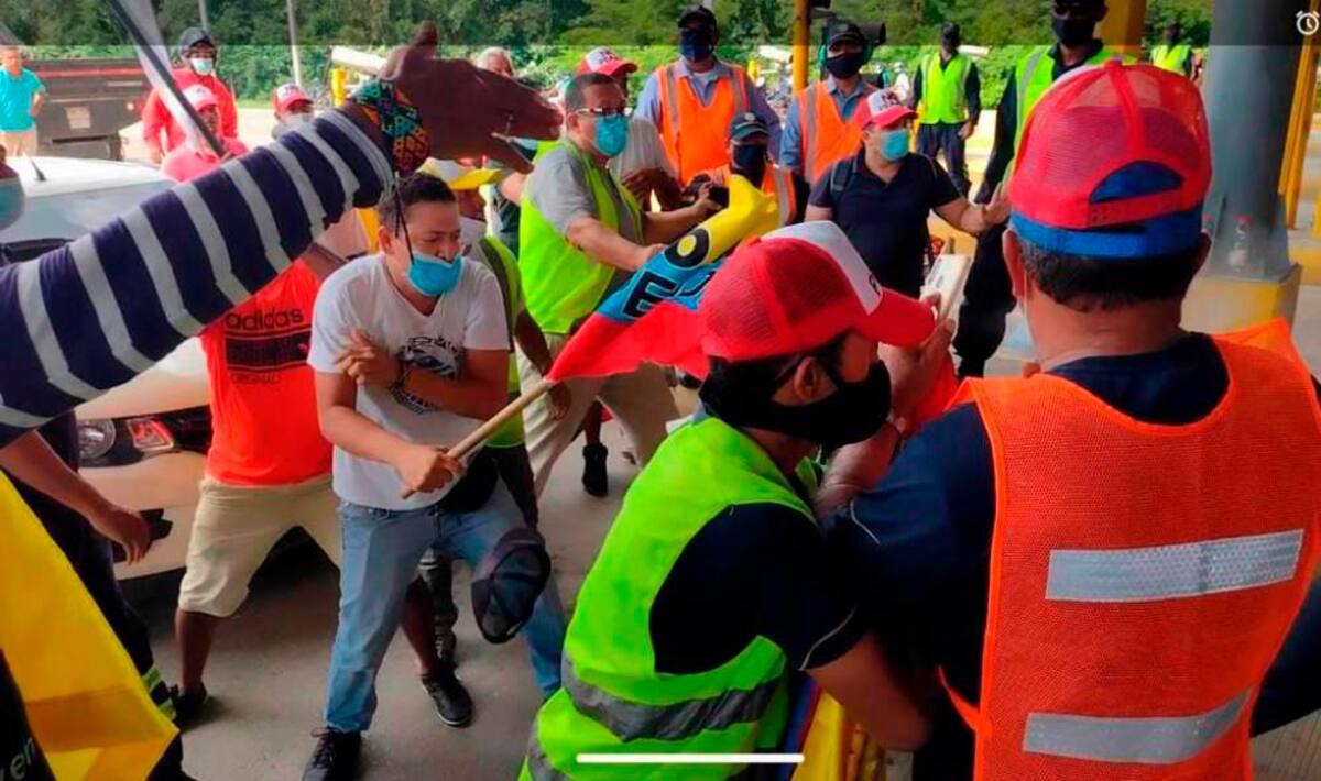 Recientemente hubo disturbios en el peaje de Turbaco.