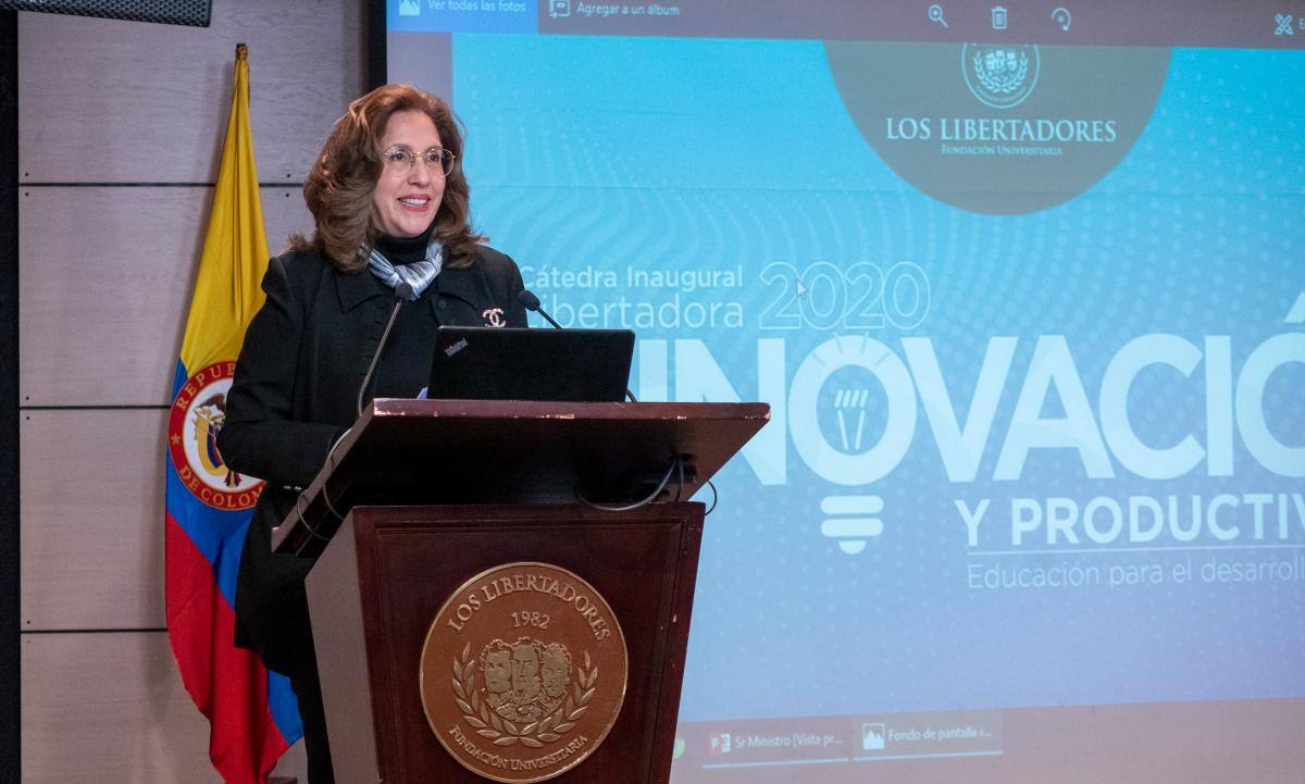 Patricia Martínez Barrios, rectora de la Fundación Universitaria Los Libertadores.