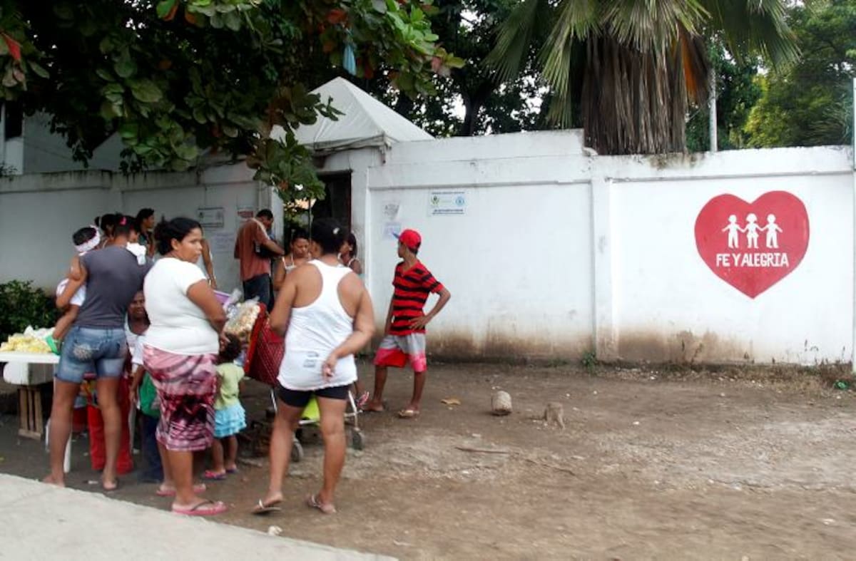 Los hechos ocurrieron en la hora del recreo de la jornada de la tarde del martes de la semana pasada en el colegio Fe y Alegría El Reposo. KAILLINE GIRALDO - EL UNIVERSAL -