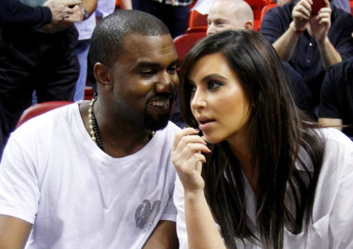 Kanye West junto a su pareja Kim Kardashian. ARCHIVO