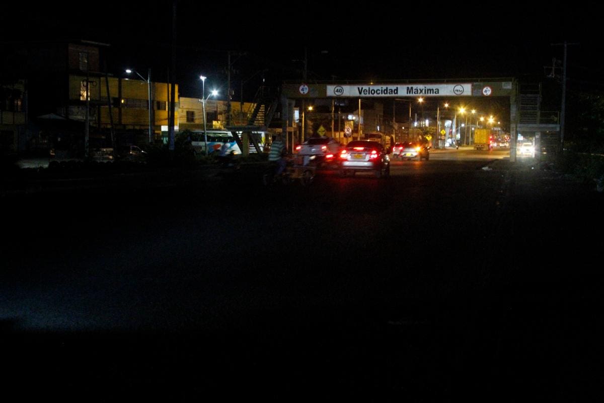 Atracos y accidentes por falta de iluminación en tramo del Corredor de Carga