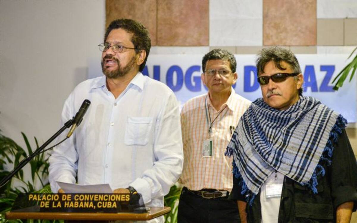 Equipo negociador de las Farc en las negociaciones de paz con el Gobierno colombiano. AFP ADALBERTO ROQUE