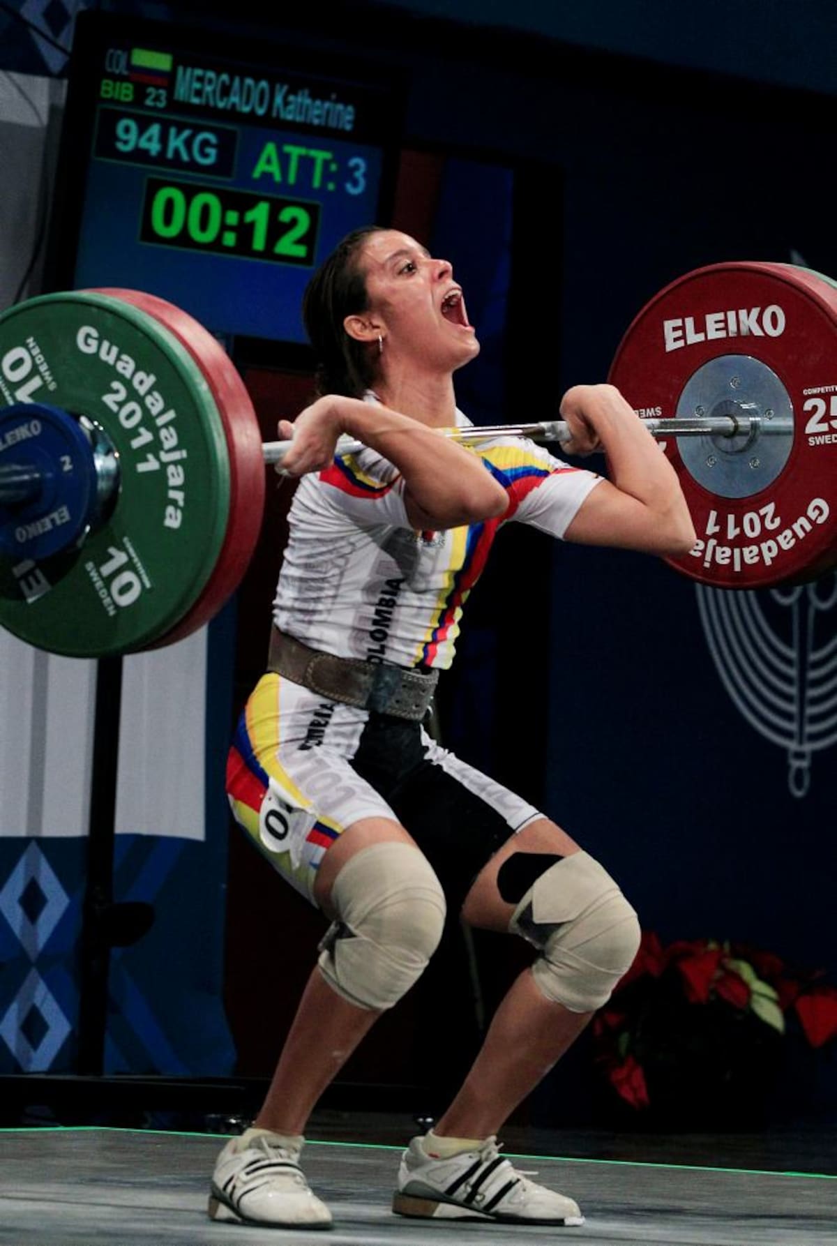 Katherine Mercado, pesista de Bolívar que obtuvo el cupo a los Olímpicos de Rio de Janeiro. Archivo