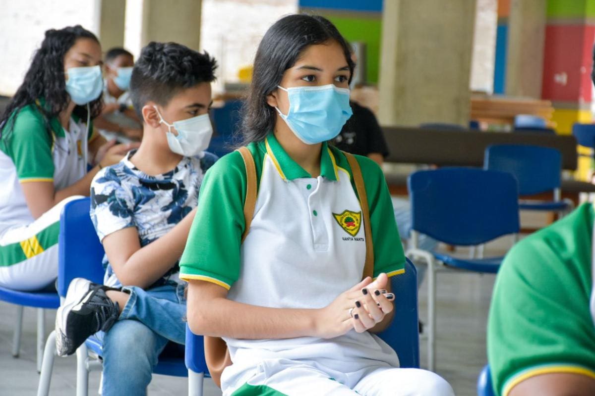 Volvieron las clases presenciales de forma segura a Santa Marta