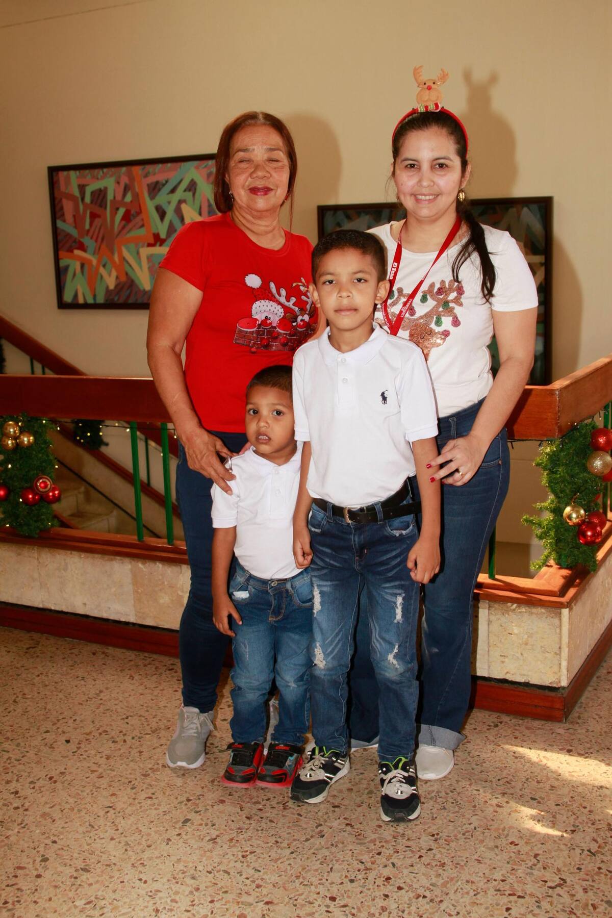 Marina Beltrán Ligardo, Marcela Cogollo Guzmán, Thiago Lozano Cogollo y Gustavo Lozano Cogollo.