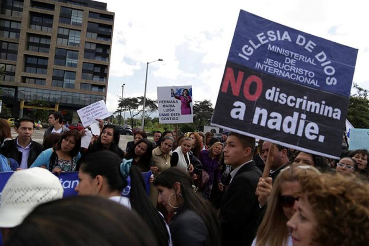 Marcha en Bogotá. COLPRENSA