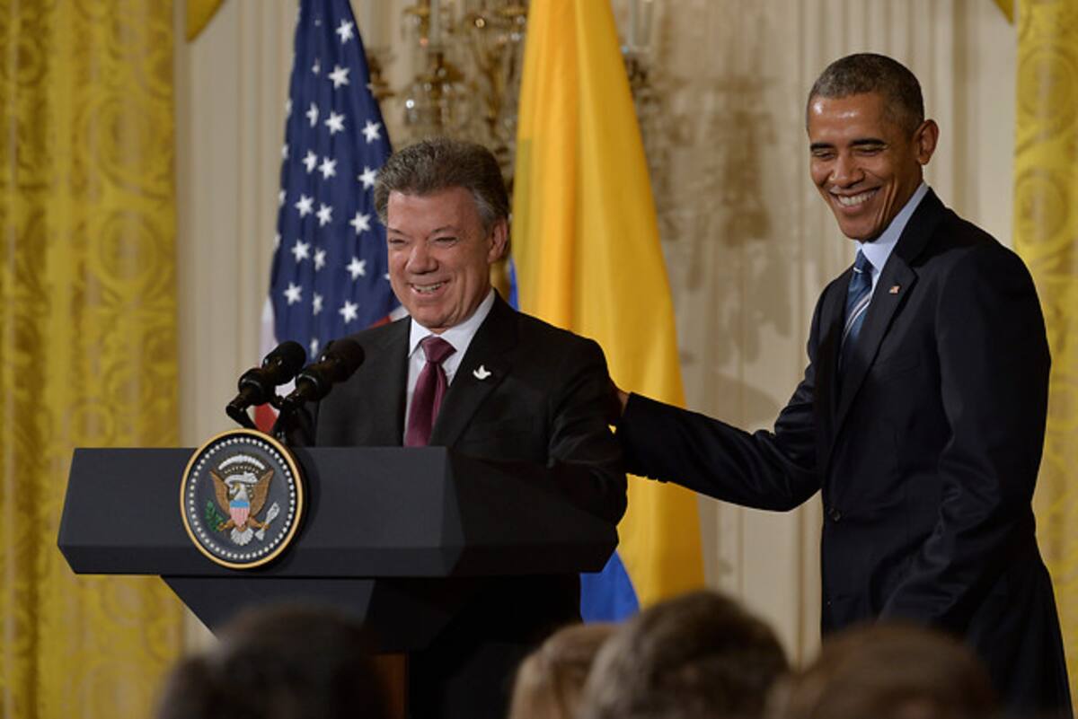 Barack Obama y Juan Manuel Santos anunciaron el nuevo capítulo del Plan Colombia, ahora llamado Paz Colombia. Colprensa