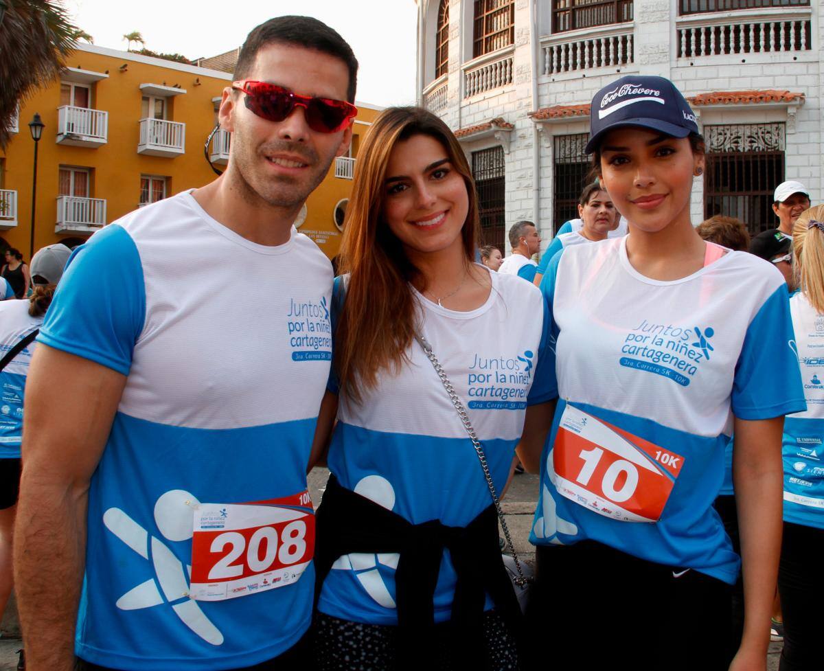 Pedro Pallares, Lucía Aldana y Laura González.