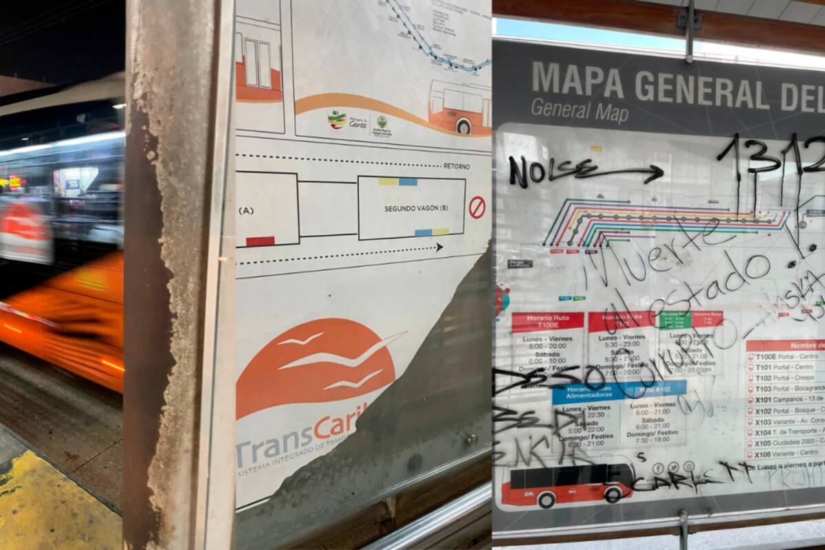 En fotos: Estaciones de Transcaribe deterioradas y llenas de grafitis