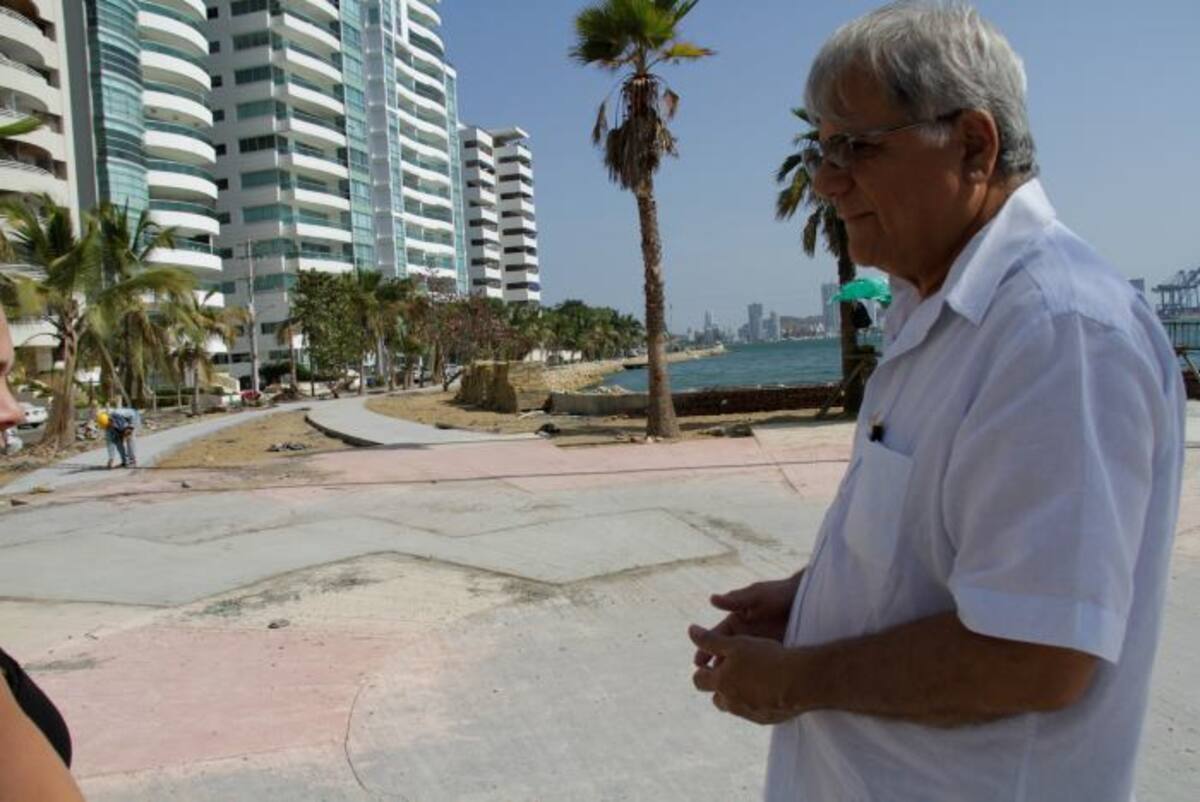 Libardo Ballesteros, miembro de la JAC de Bocagrande.