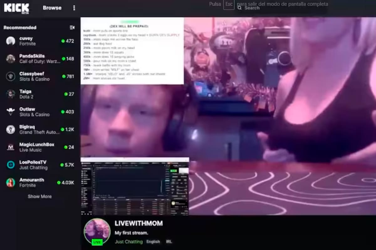 Video: niño se hace ‘criptomillonario’ mostrando los pechos de su madre