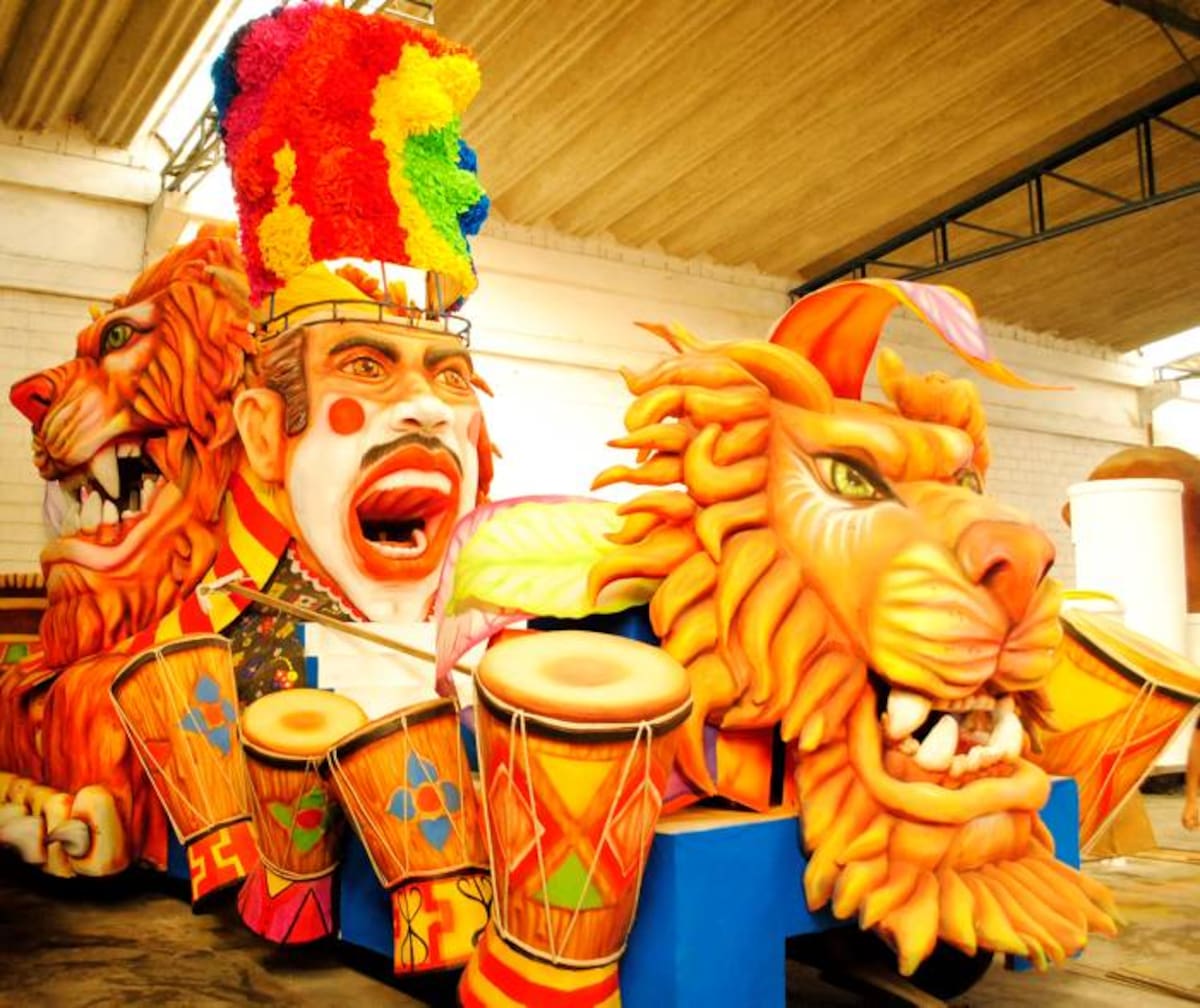 Carroza del Congo León Cortesía QHubo Barranquilla