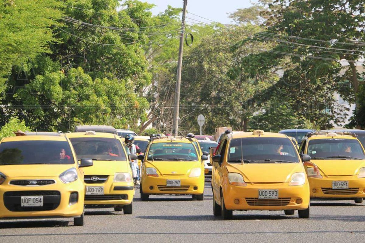 5 taxis inmovilizados y 2 conductores detenidos en protestas en Montería