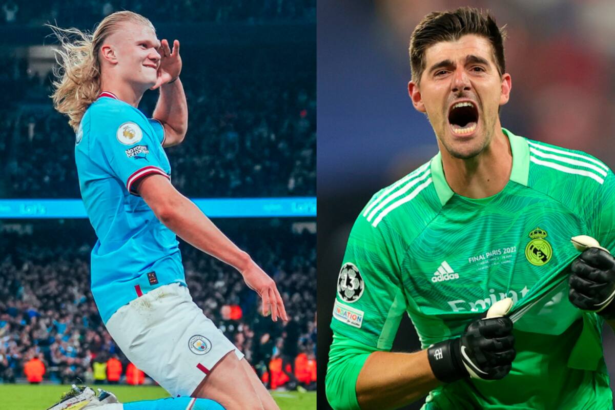 ¡Candente la Champions! Courtois y el duro reto: parar al ‘androide’ Haaland