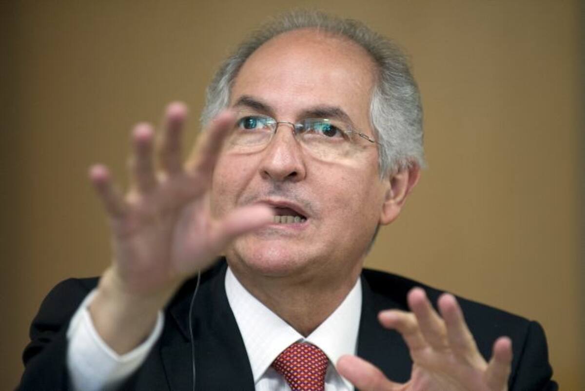 Antonio Ledezma, líder opositor de Venezuela. AFP
