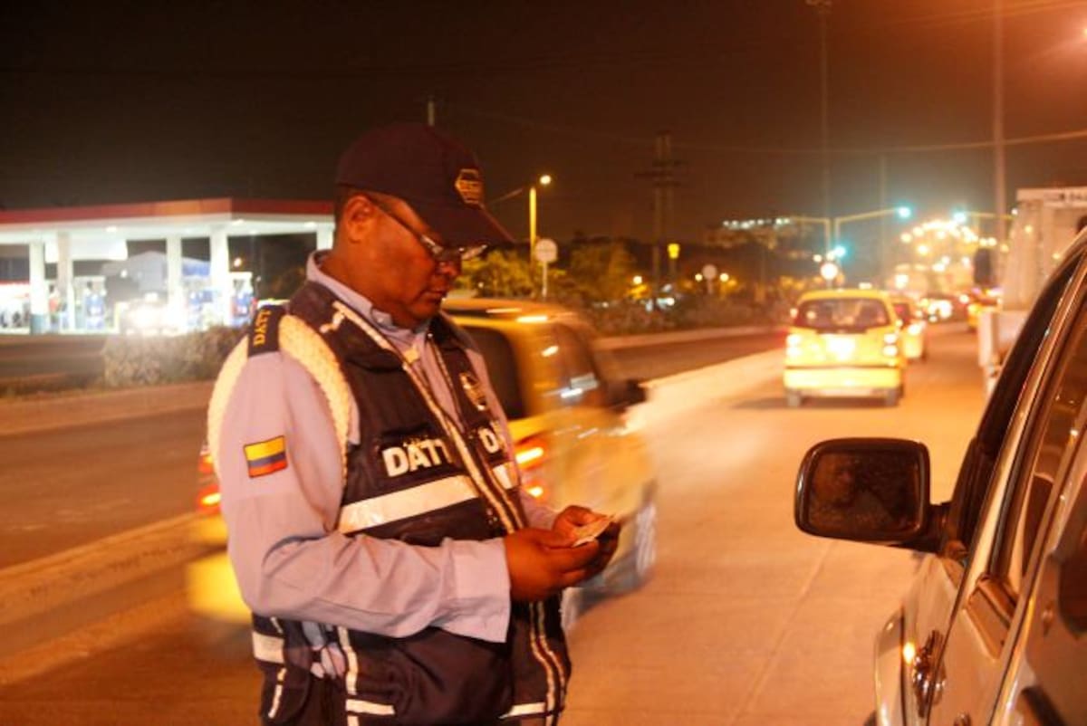 En los puntos se realizaron pruebas de alcoholemia a los conductores. NAYIB GAVIRIA AMADOR- EL UNVIERSAL