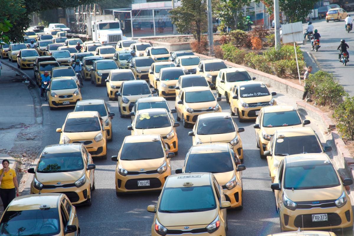 Taxistas se van a paro: estos son los puntos de concentración en Cartagena