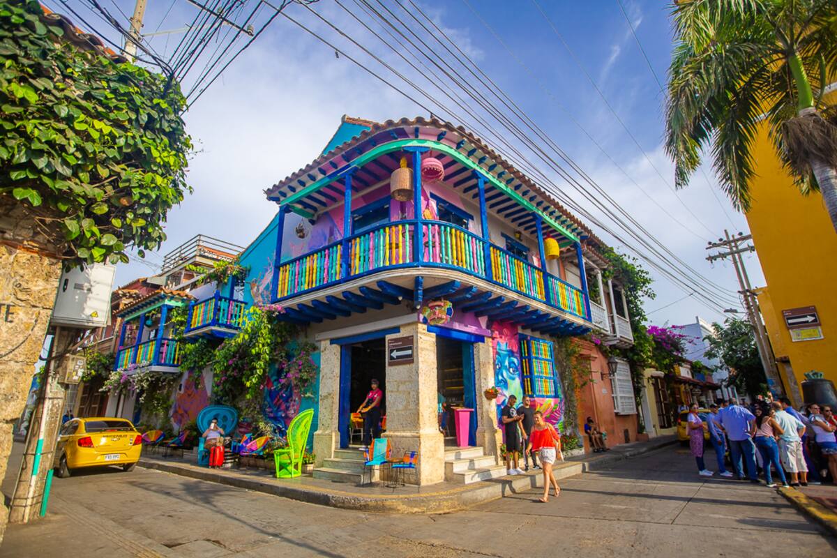 Esquina principal del barrio Getsemaní.