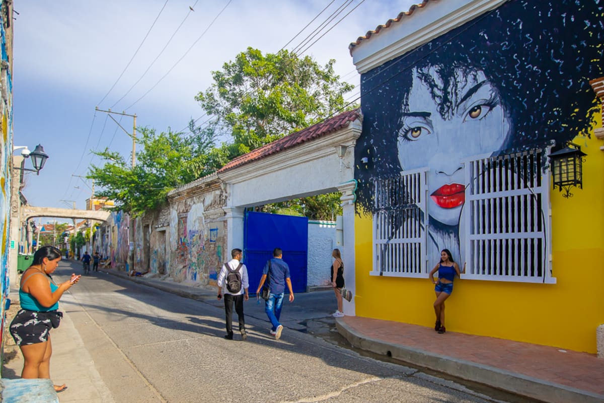 Getsemaní, barrio "cool" de Cartagena.