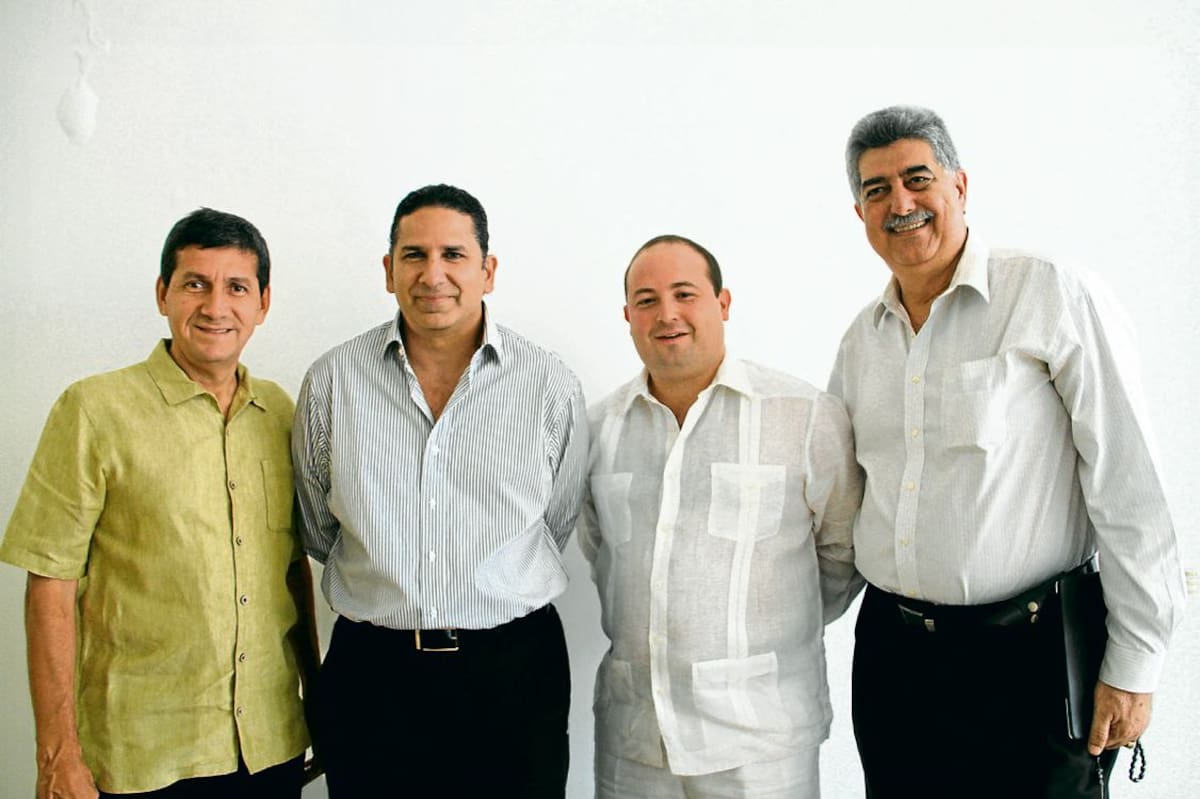 Alvaro Críales, Juan Carlos Gossaín, Fernando Araújo y Nabil Báladi.