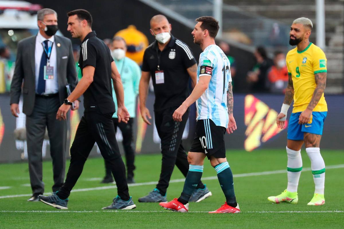 Brasil ante Argentina, por medidas sanitarias, suspendido de momento