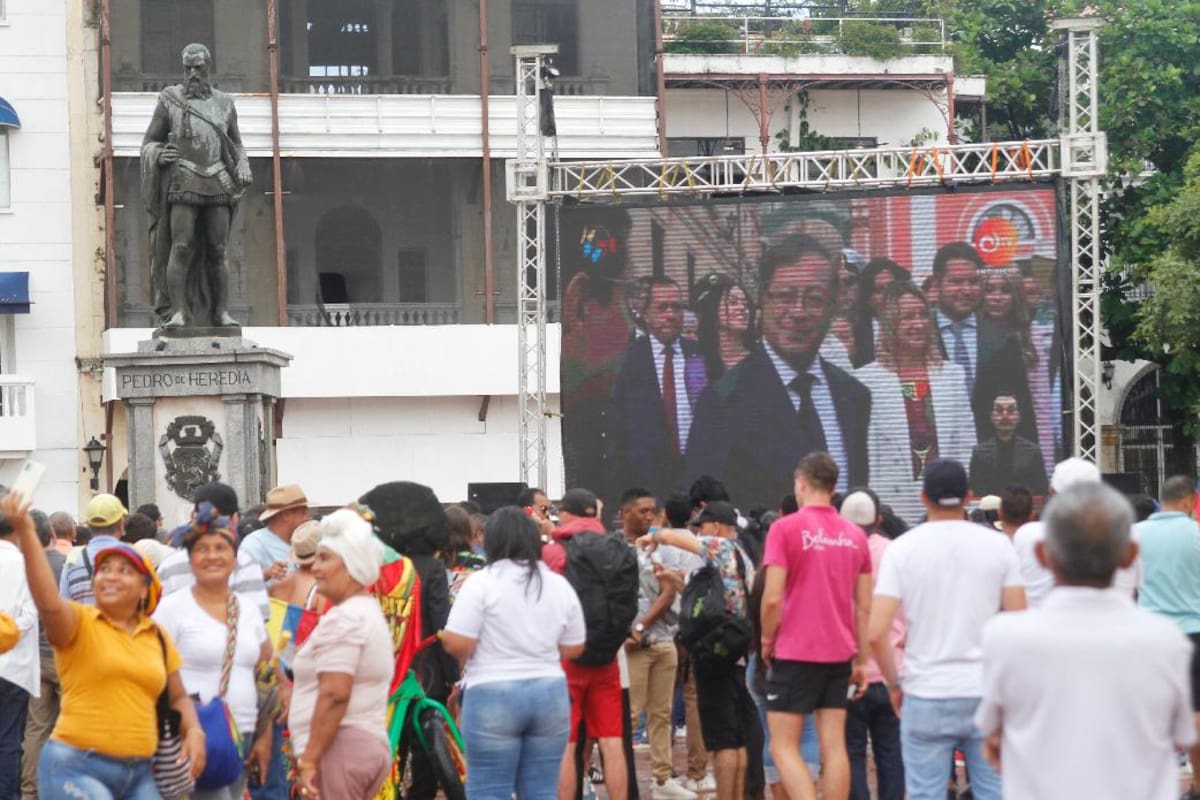 Así se vivió en Cartagena la posesión presidencial de Gustavo Petro