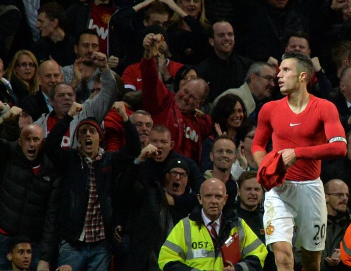 Celebración de Van Persie. AFP PAUL ELLIS