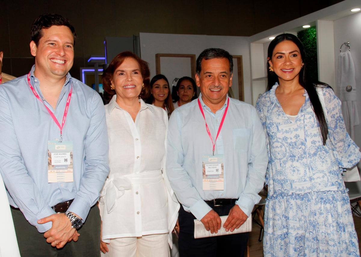 José Andrés Duarte, Martha Lucía Noguera, Álvaro Édgar Balcázar y Liliana Rodríguez.//Foto: Zenia Valdelamar - El Universal.