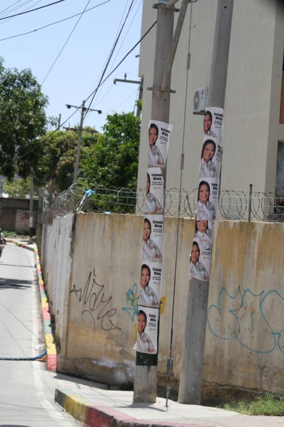Afiches políticos con la cara del candidato o candidata, aparecieron en los postes de diversos sectores de la ciudad. Las autoridades anunciaron controles para regular e invitar al buen manejo del espacio público con esta propaganda ÓSCAR DÍAZ